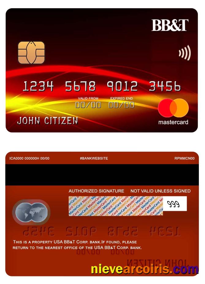 USA BB&T Corp. bank mastercard